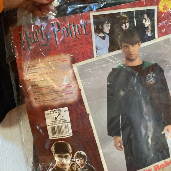 Rubies costume Harry Potter Slytherin Robe with Hood one size Medium - Picture 5 of 9